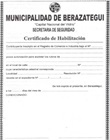 Certificado de habilitación (maqueta)
